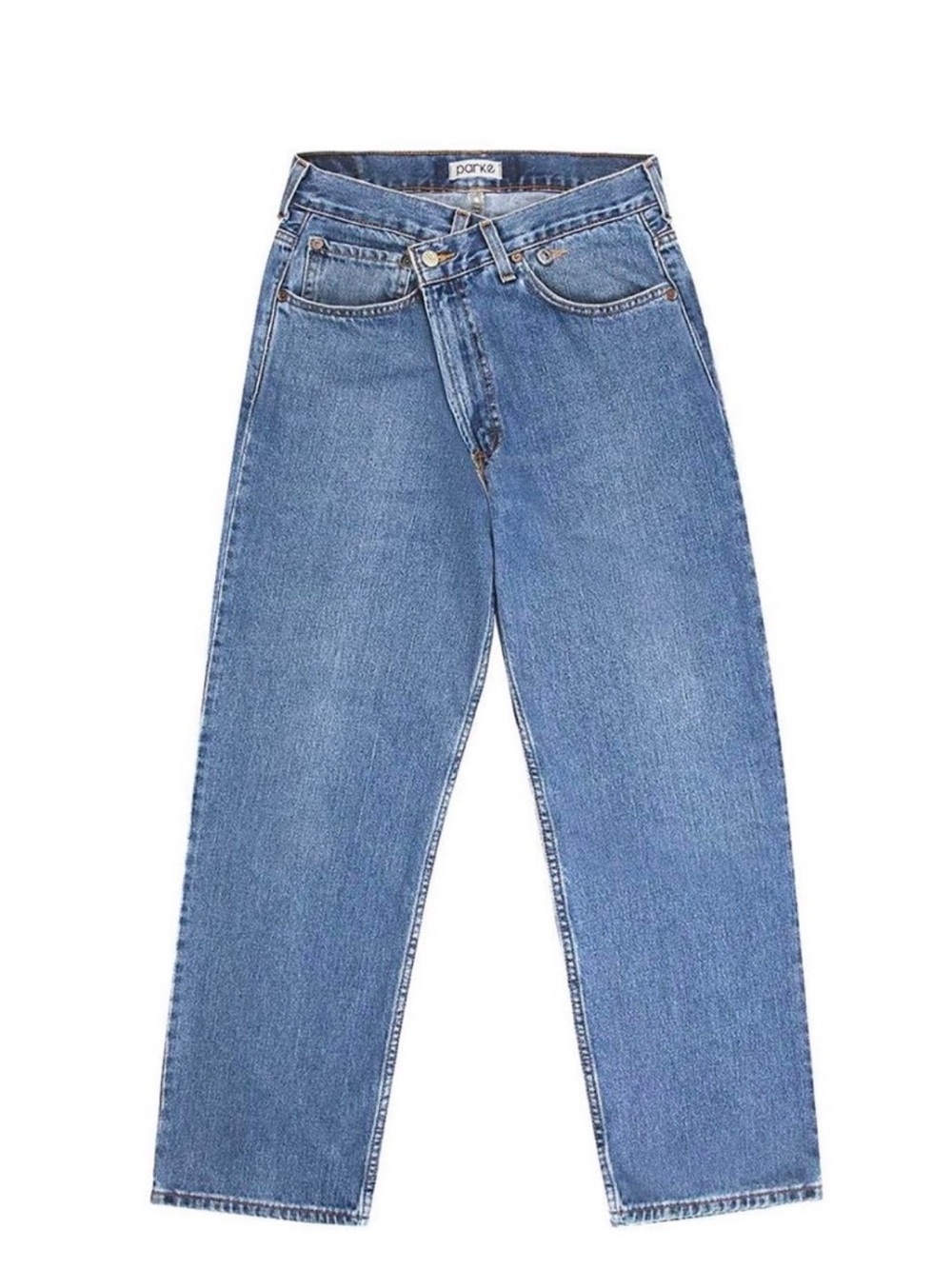 Parke Straight Leg Jeans in Light Blue Denim